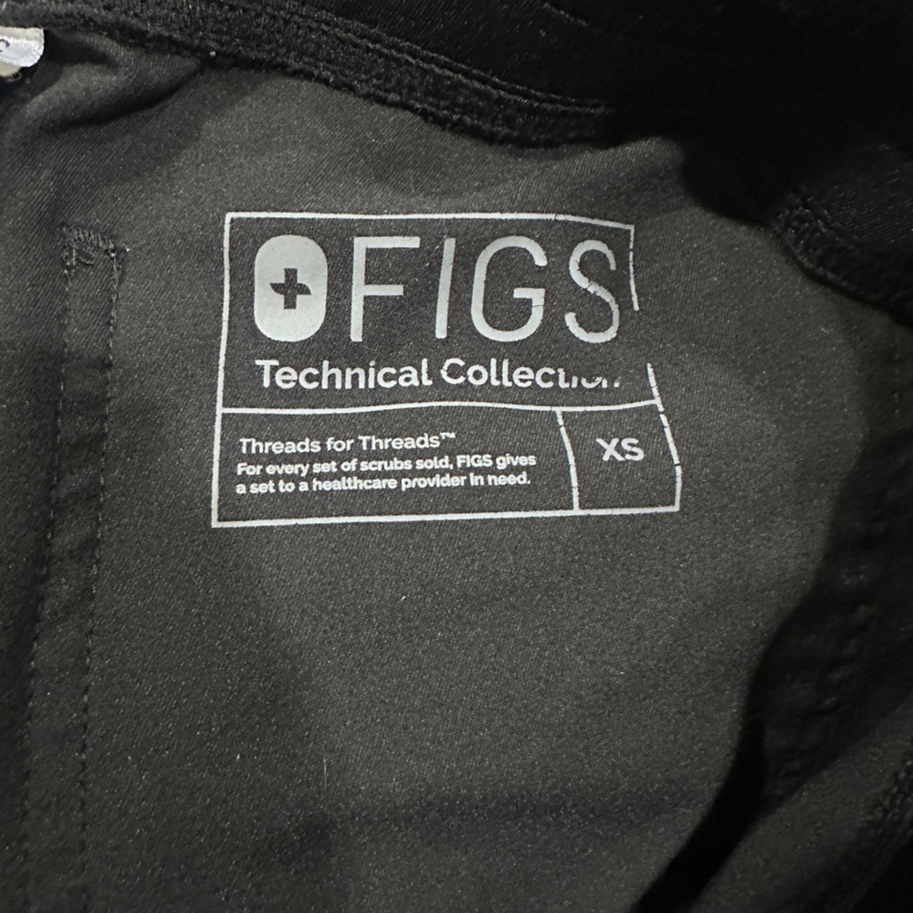 Figs Black Livingston scrub pants